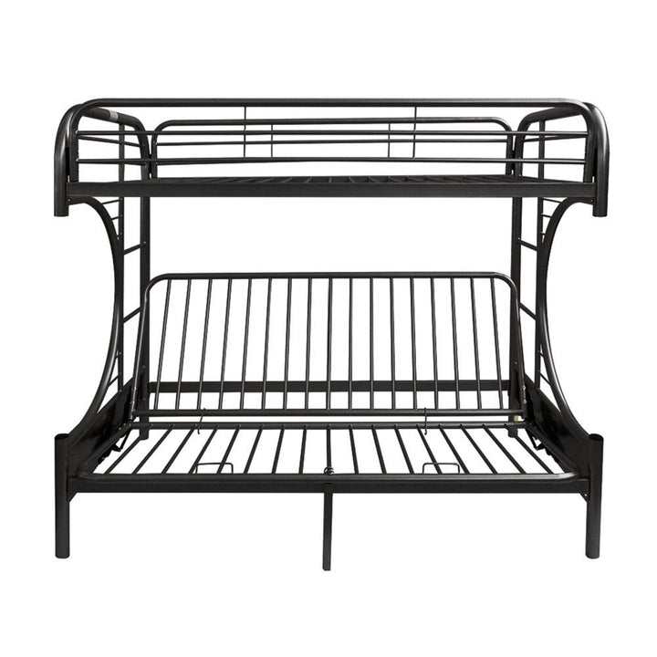 Eclipse - Twin Over Full Futon Bunk Bed - Black