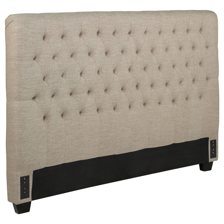 Chloe - Upholstered California King Panel Headboard - Oatmeal