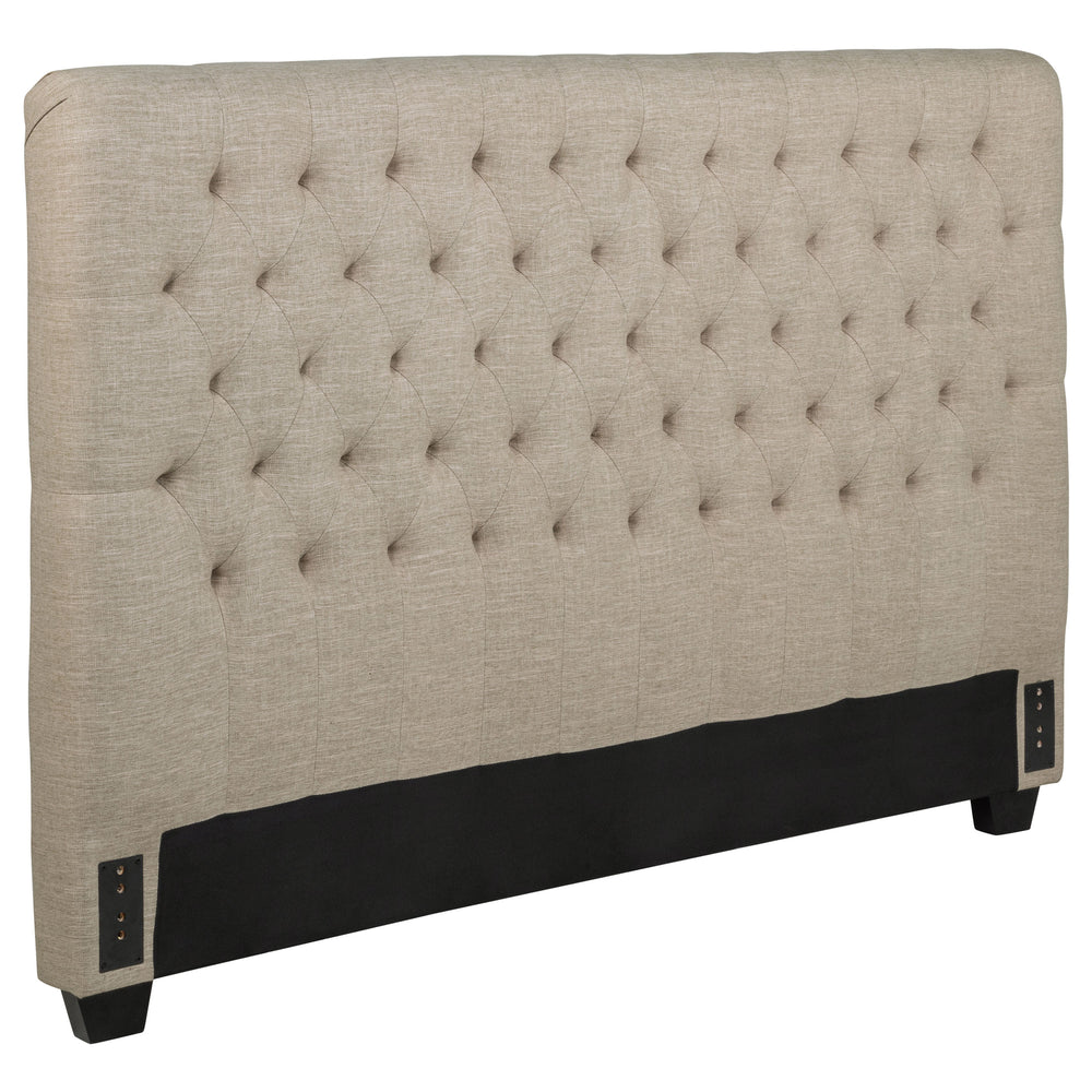 Chloe - Upholstered California King Panel Headboard - Oatmeal