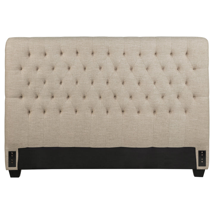 Chloe - Upholstered California King Panel Headboard - Oatmeal