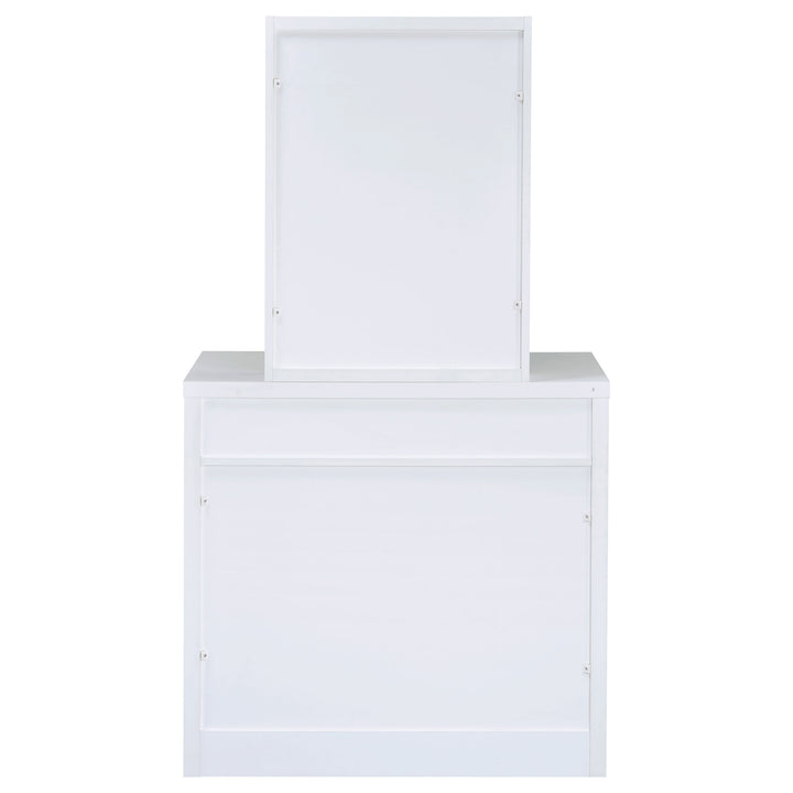 Harvey - Vanity Set With Lift - Top Stool - White