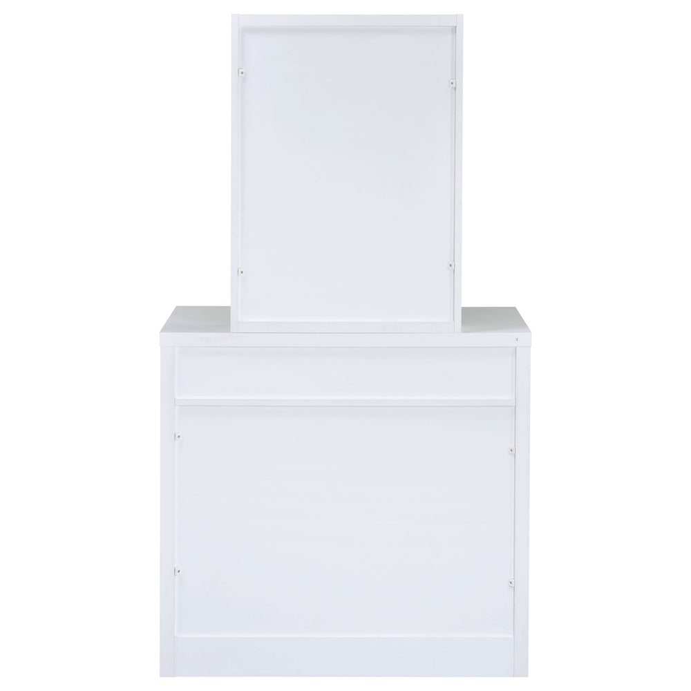 Harvey - Vanity Set With Lift - Top Stool - White