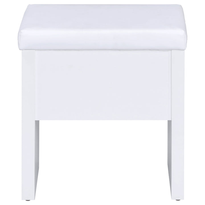 Harvey - Vanity Set With Lift - Top Stool - White