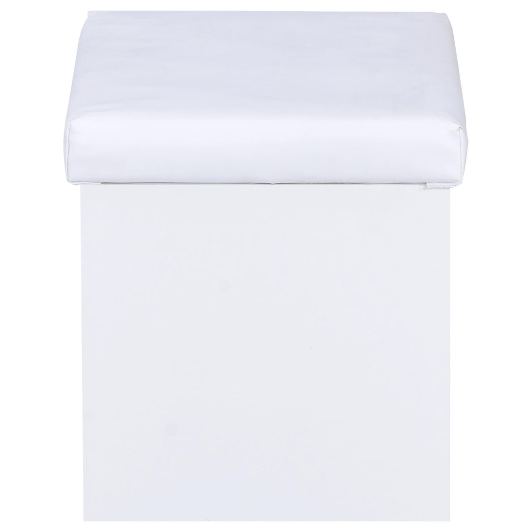 Coaster Furniture 300290 Harvey Vanity Set with Lift-Top Stool White