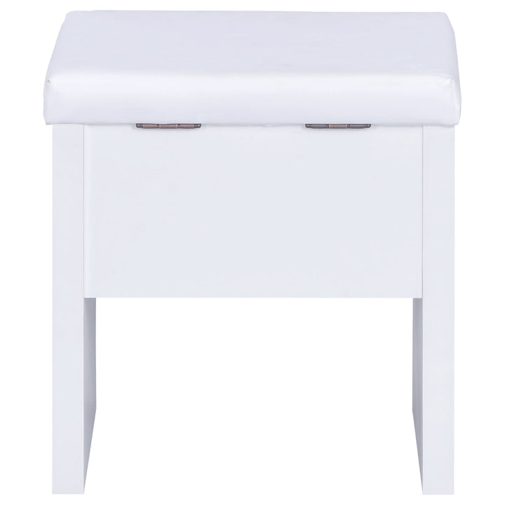 Harvey - Vanity Set With Lift - Top Stool - White
