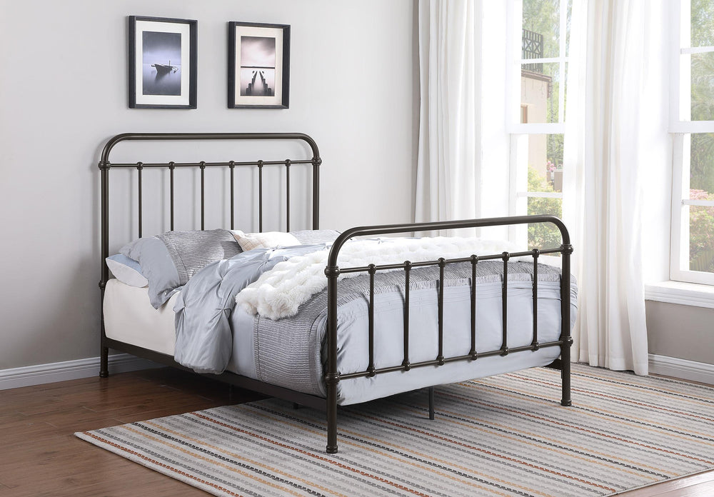 coaster-furniture-300399f-livingston-metal-full-open-frame-bed-dark-bronze