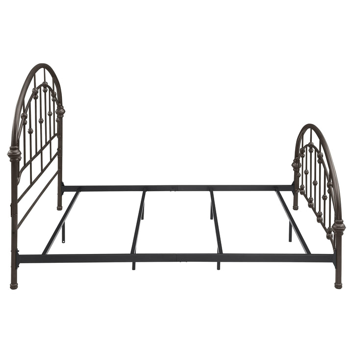 Coaster Furniture 300407KE Rowan Metal Eastern King Open Frame Bed Dark Bronze