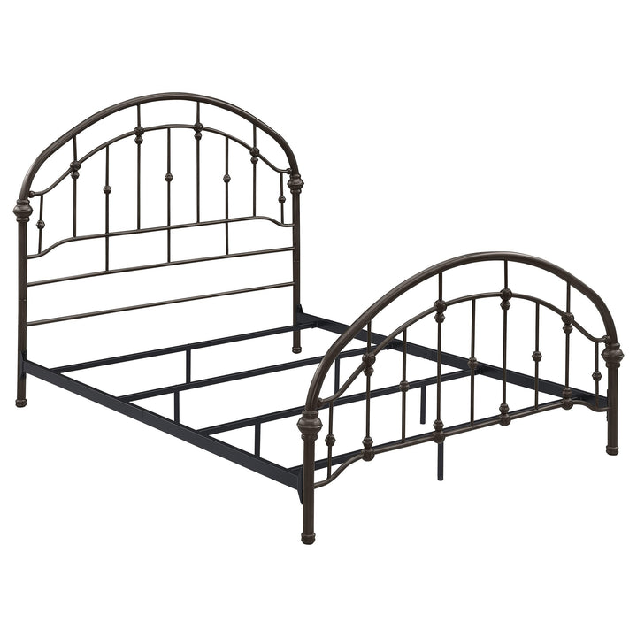 Coaster Furniture 300407Q Rowan Metal Queen Open Frame Bed Dark Bronze