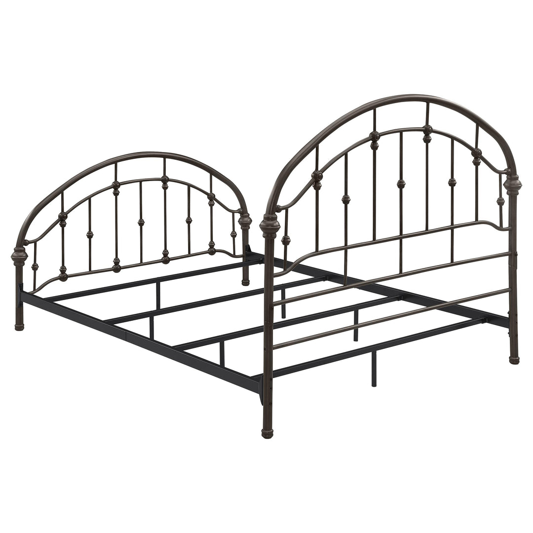 Coaster Furniture 300407Q Rowan Metal Queen Open Frame Bed Dark Bronze
