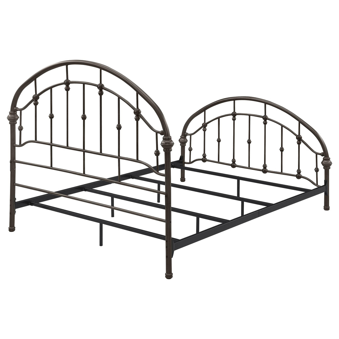 Coaster Furniture 300407Q Rowan Metal Queen Open Frame Bed Dark Bronze