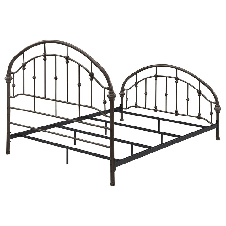 Coaster Furniture 300407Q Rowan Metal Queen Open Frame Bed Dark Bronze