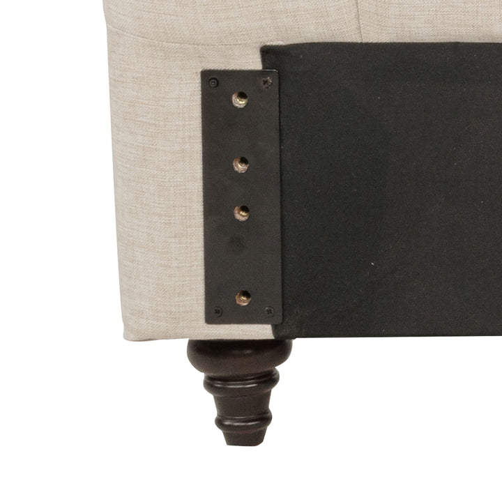 Devon - Upholstered Full Panel Headboard - Beige