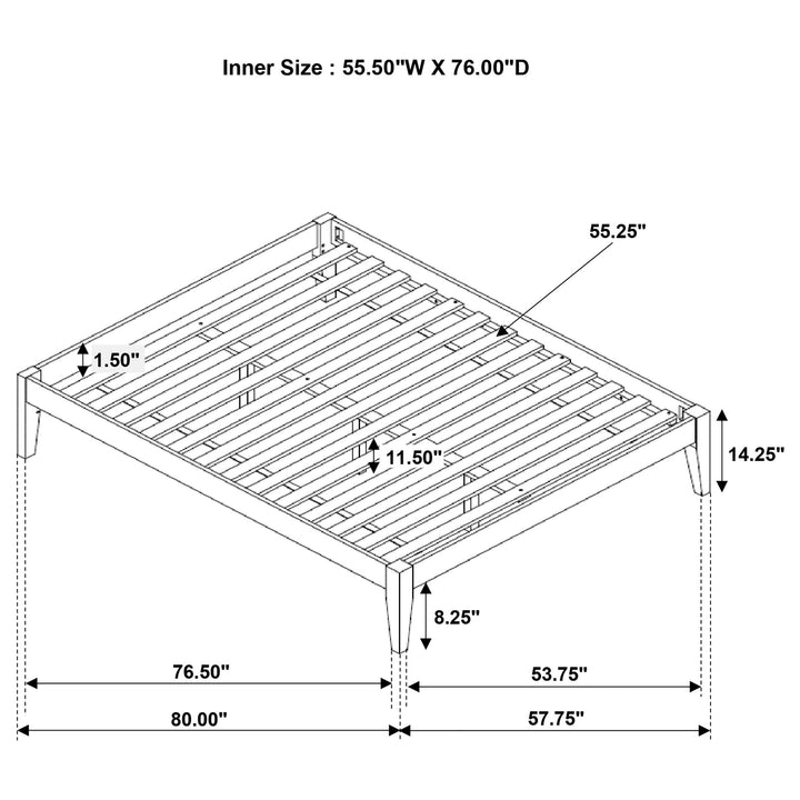 Coaster Furniture 300555F Hounslow Full Universal Platform Bed Cappuccino