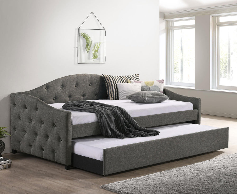 coaster-furniture-300638-sadie-upholstered-twin-daybed-with-trundle-grey
