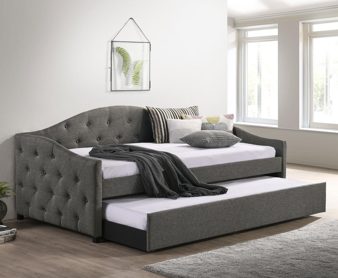 coaster-furniture-300638-sadie-upholstered-twin-daybed-with-trundle-grey