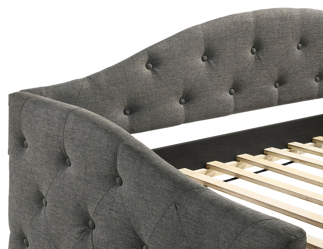 Coaster Furniture 300638 Sadie Upholstered Twin Daybed with Trundle Grey