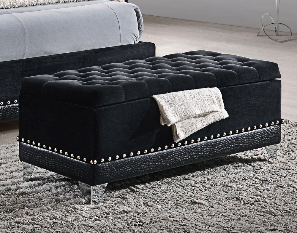 coaster-furniture-300644-barzini-velvet-upholstered-tufted-storage-bench-black