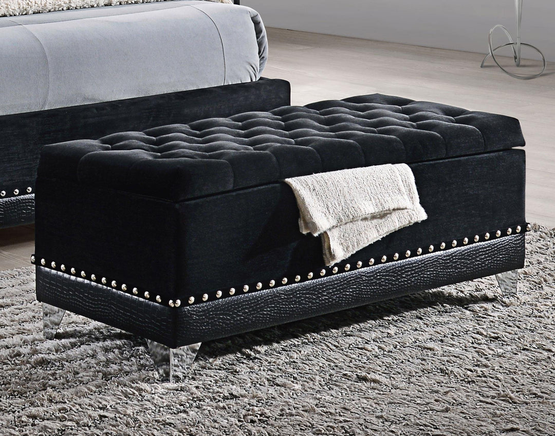 coaster-furniture-300644-barzini-velvet-upholstered-tufted-storage-bench-black