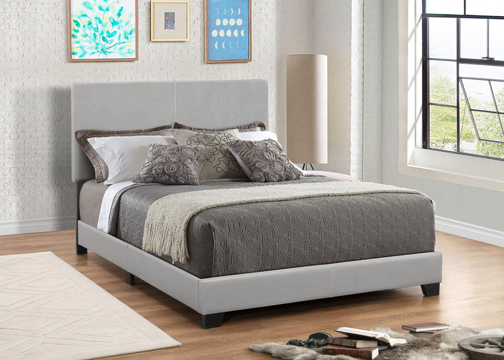 coaster-furniture-300763q-dorian-faux-leather-upholstered-queen-panel-bed-grey