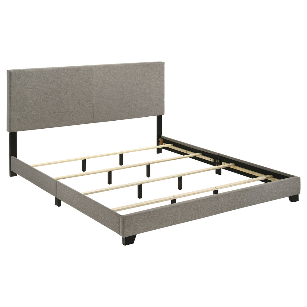 Dorian - Fabric Upholstered California King Panel Bed - Taupe