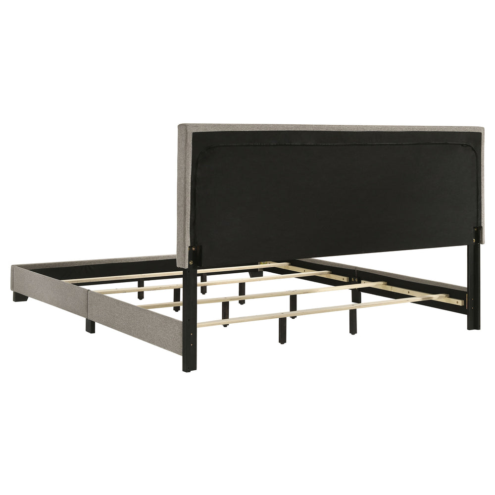 Dorian - Fabric Upholstered California King Panel Bed - Taupe