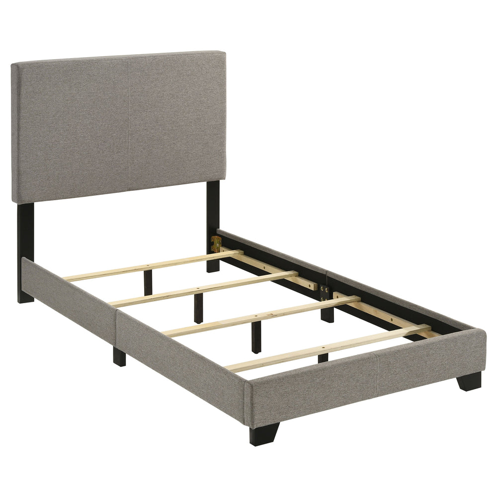 Dorian - Fabric Upholstered Twin Panel Bed - Taupe