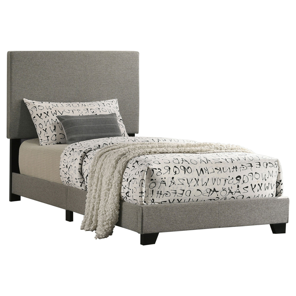 Dorian - Fabric Upholstered Twin Panel Bed - Taupe