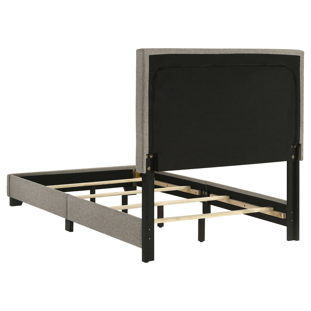 Dorian - Fabric Upholstered Twin Panel Bed - Taupe