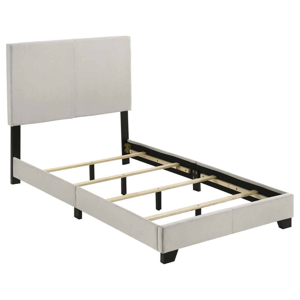 Dorian - Fabric Upholstered Twin Panel Bed - Cream