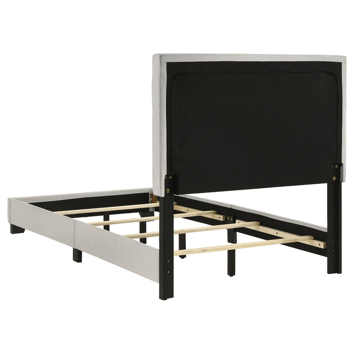Dorian - Fabric Upholstered Twin Panel Bed - Cream