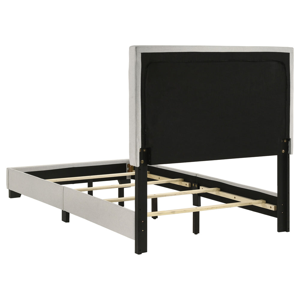 Dorian - Fabric Upholstered Twin Panel Bed - Cream