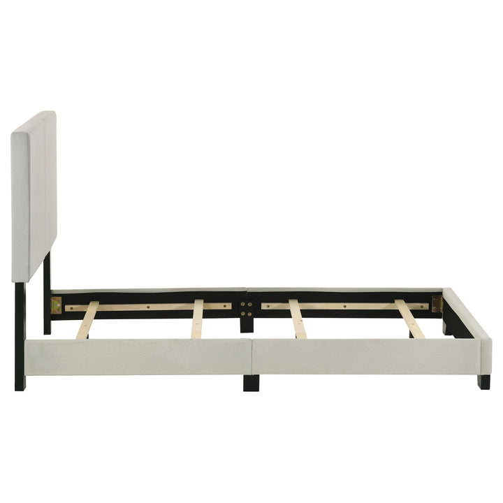 Dorian - Fabric Upholstered Twin Panel Bed - Cream