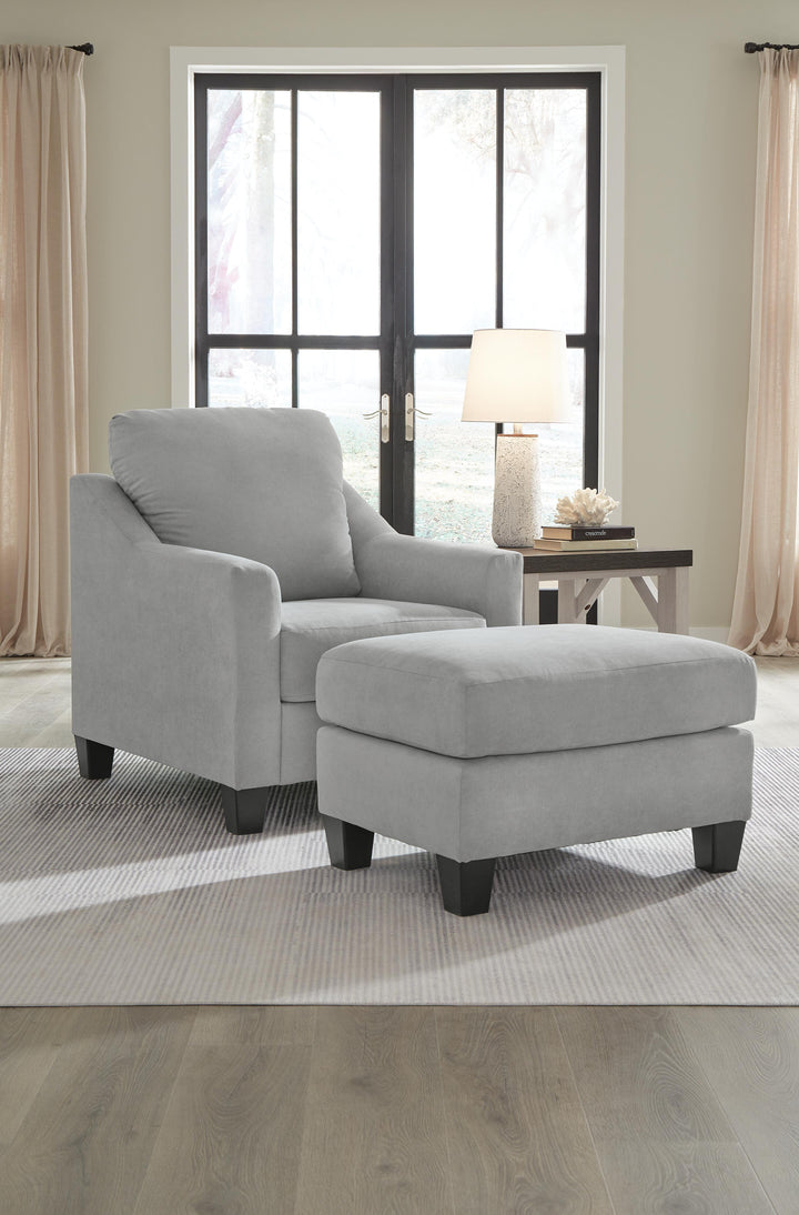 Adlai Chair and Ottoman - Shadow (2)