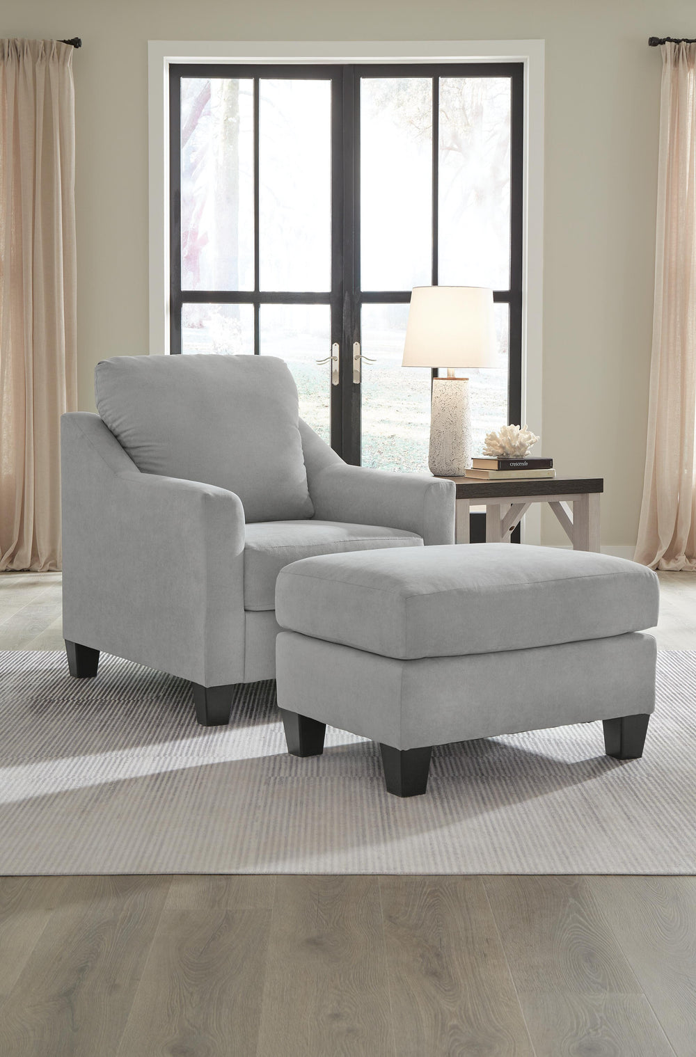 Adlai Chair and Ottoman - Shadow (2)