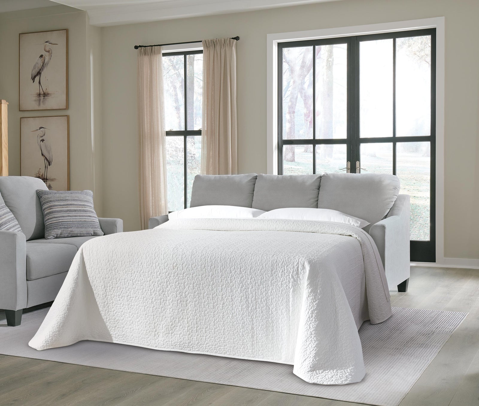 Adlai Queen Sofa Sleeper - Gray (2)