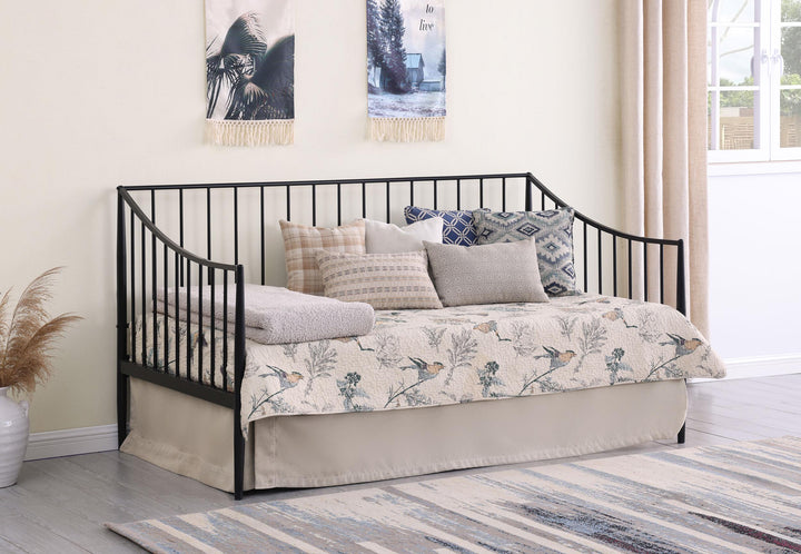 coaster-furniture-301056-newbury-metal-twin-daybed-bed-frame-matte-black