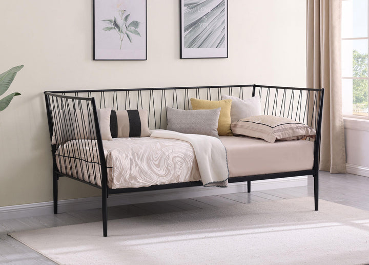 coaster-furniture-301057-richland-metal-twin-daybed-bed-frame-matte-black
