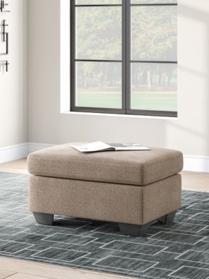 Triston-Peaks Ottoman - Beige