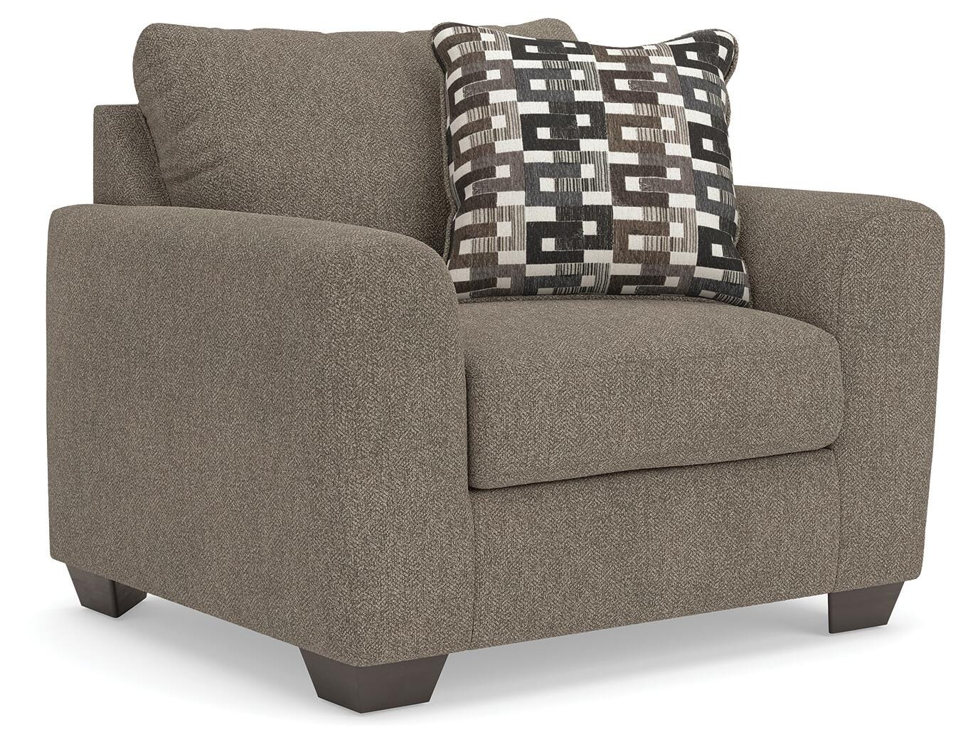 Triston-Peaks Oversized Chair - Beige (1)