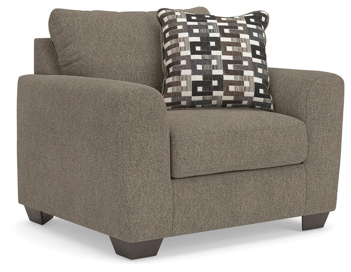 Triston-Peaks Oversized Chair - Beige (1)