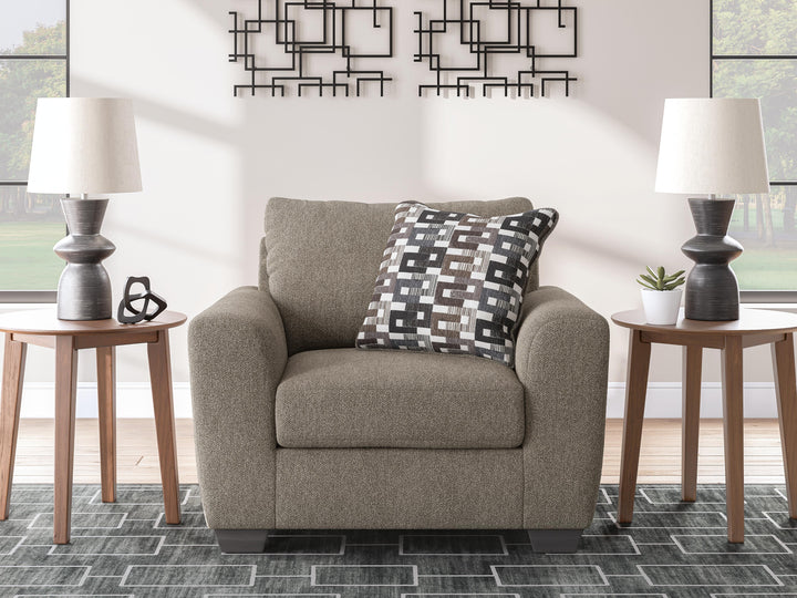 Triston-Peaks Oversized Chair - Beige (2)