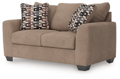 Triston-Peaks Loveseat - Beige