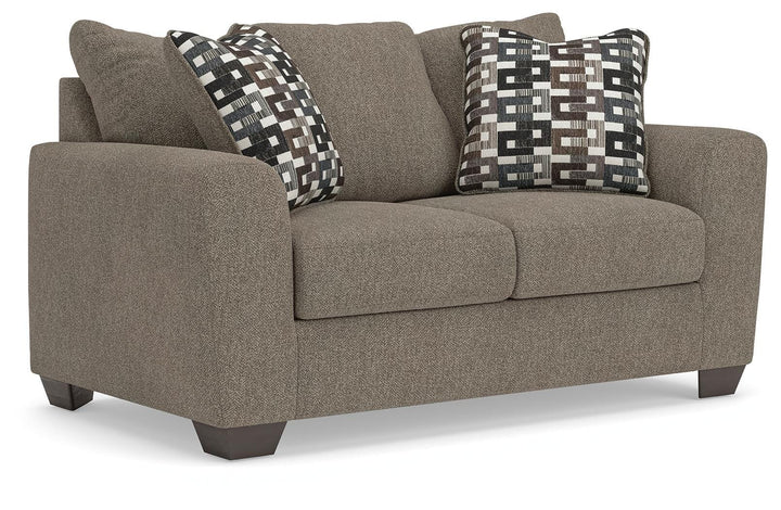 Triston-Peaks Loveseat - Beige (1)