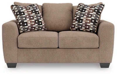 Triston-Peaks Loveseat - Beige