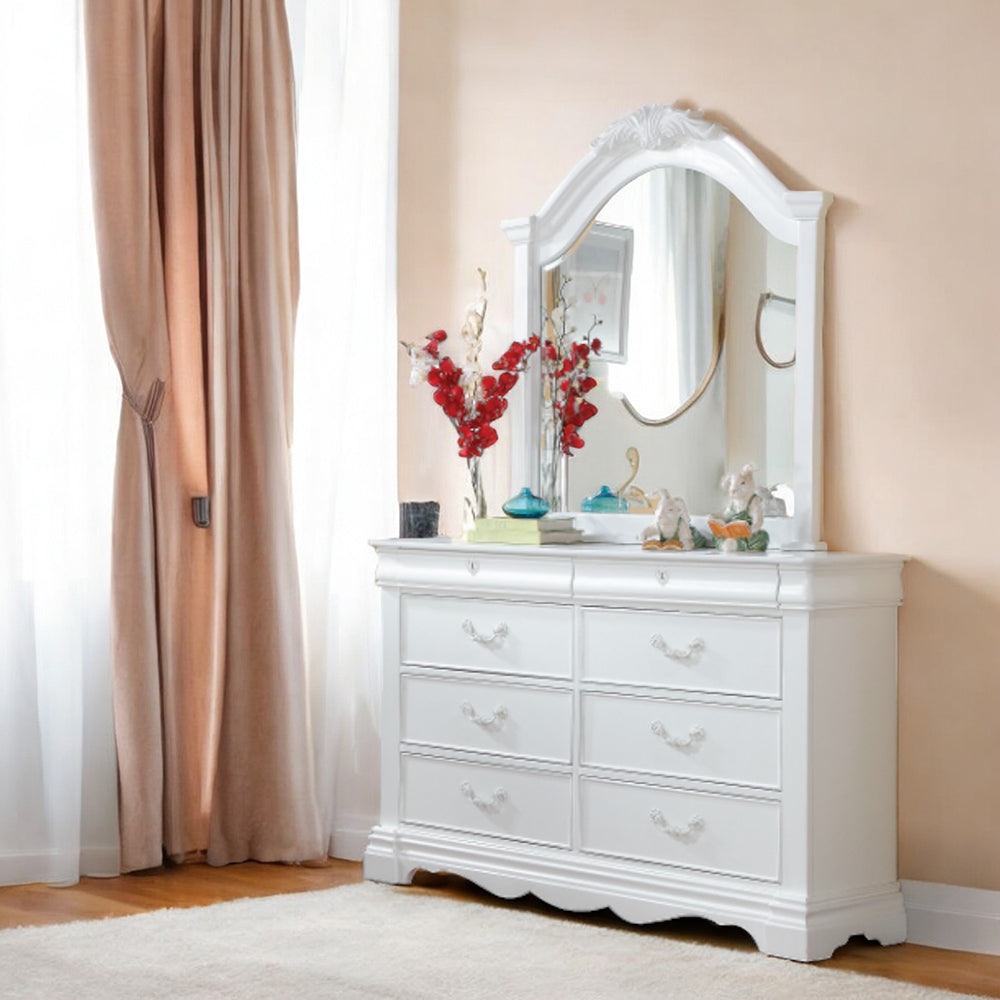 Estrella Mirror in White