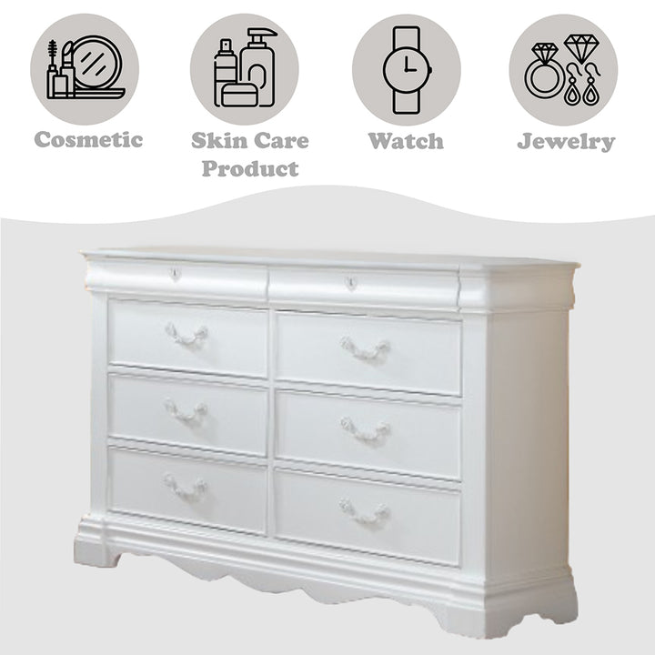 Estrella Dresser in White - features