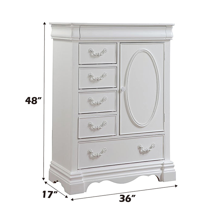 Estrella Chest in White - dimensions