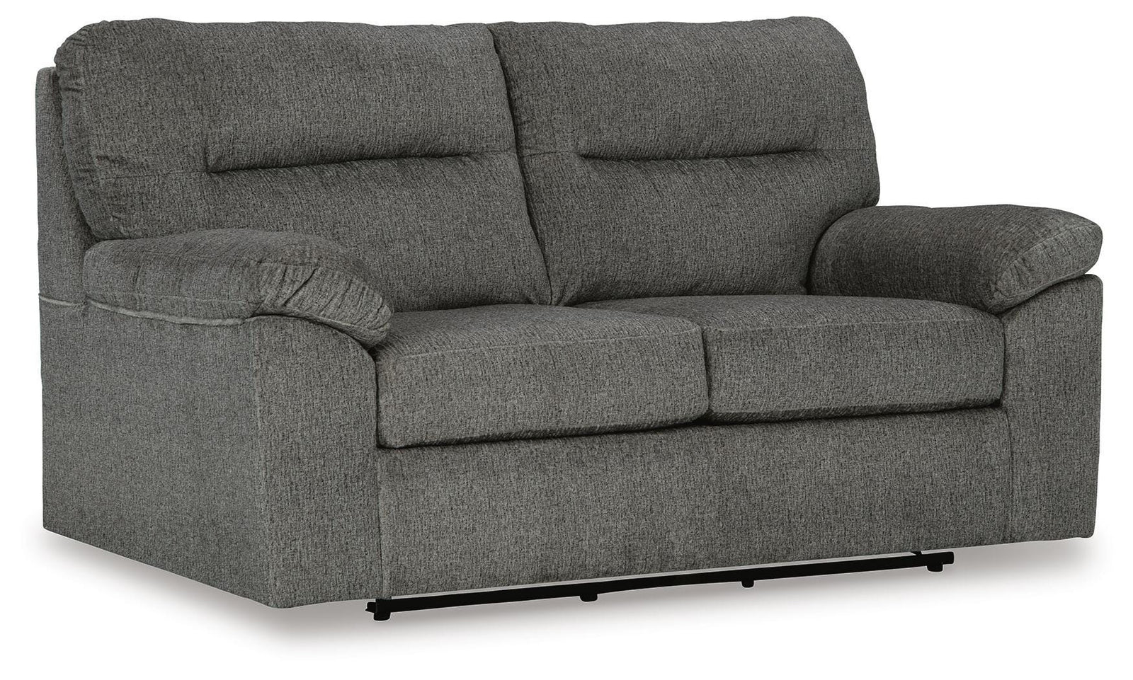 Bindura Glider Loveseat - Dark Gray (1)