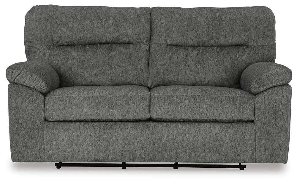 Bindura Glider Loveseat - Dark Gray (3)
