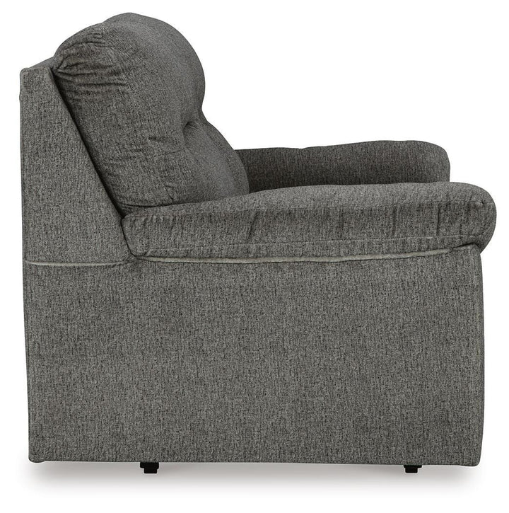 Bindura Glider Loveseat - Dark Gray (4)